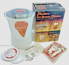 Electric Ice Cream Maker Electric Frozen Dessert Complete Model 8601 Vintage - £16.66 GBP