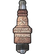 Aircraft Mechanic Parking Novelty Metal Spark Plug Sign J-069 - $37.96 CAD