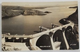 Arizona Coolidge Dam on Hwy 70 rppc  Postcard R10 - £5.36 GBP