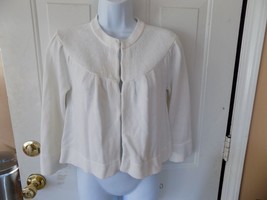 BANANA REPUBLIC WHITE  3/4 SLEEVE CARDIGAN SIZE S WOMEN&#39;S NWOT - £18.94 GBP