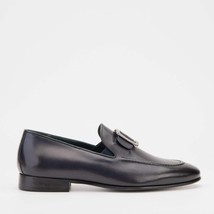 The Astoria Navy Buffalo Leather Men’s Loafer image 6