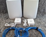 2 x Orbi RBR50 Satellite Home Mesh WiFi Tri-band Router Netgear - White - $89.99