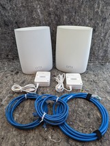 2 x Orbi RBR50 Satellite Home Mesh WiFi Tri-band Router Netgear - White - £71.72 GBP