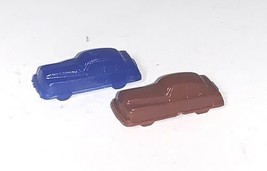 Four Lane Road Racing Game Sebring Vtg 1968 Brown Blue 2 Cars - £14.73 GBP