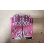 Adidas adiZero 5 Star 5.0 Football Receiver Gloves Sz. L  Pink / White L... - £29.89 GBP