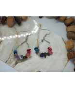 Rainbow stones earrings - $276.15 MXN