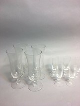 Vintage 8 pcs. Cordial glass crystal barware Mid Century Shot glass Liquor  - $33.53