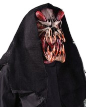 Skull Mask Predator Red Hood Snake Tongue Gruesome Scary Halloween Costume M5020 - £65.64 GBP