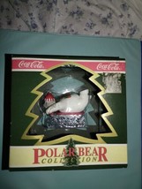 1994 Coke Collectors Gift  Polar Bear Downhill Sledder Christmas Ornament - $11.95