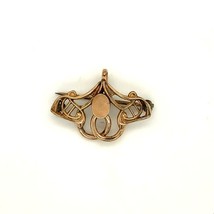 Vtg Gold Filled Signed Simmons Victorian Revival Watch Holder Pin Brooch Pendant - £30.36 GBP