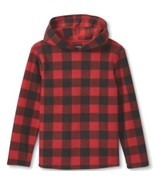 Cat &amp; Jack  Boy&#39;s Fleece Hooded Sweatshirt - Red &amp; Black, Size XS (4/5) ... - £6.22 GBP