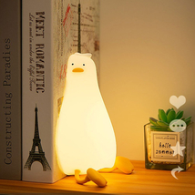 Trendy Cute Squishy Duck Led Night Light Lantern Cartoon Animal Decor Gift - £23.97 GBP