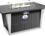 Outdoor Propane Fire Pit Table - CSA/ETL Certified 50,000 BTU Pulse Igni... - $1,111.99