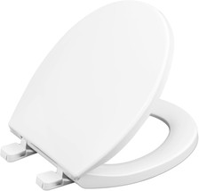 Toilet Seat Round, Slow Close, Never Loosen And Easily Remove, Four, White. - $55.86