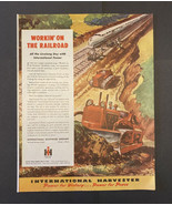 Vintage Print Ad International Harvester Mayfield Art Railroad 1945 13.5... - £11.55 GBP