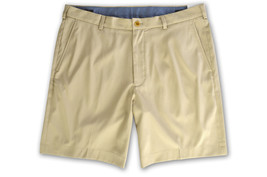 Brooks Brothers Mens Khaki Beige Flat Front Lightweight Golf Shorts, 38W... - $58.91