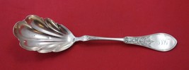 Gem by Schulz &amp; Fischer Sterling Silver Sugar Spoon Shell 6&quot; Rare CA Silver - £61.29 GBP