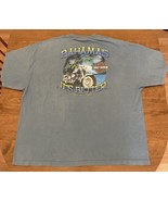 Vintage Harley Davidson Bahamas Bikers Paradise Blue Retro Graphic T-Shi... - £13.23 GBP