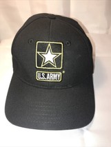 Black Yellow Army Star Logo Military Baseball Cap/Hat Adjustable - £7.88 GBP