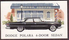 1962 Black Dodge Polara 4-Door Sedan Lewiston, Maine Business Card NM! - £9.79 GBP