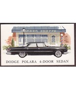 1962 Black Dodge Polara 4-Door Sedan Lewiston, Maine Business Card NM! - $230.27 MXN