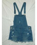 Womens Classic JEANS Brand Denim Overall Shorts size Large / 36x3 - $12.82