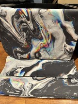 x2 Society 6 Pillow Cases Shams Standard Size Zippered - Marble Rainbow ... - $23.99