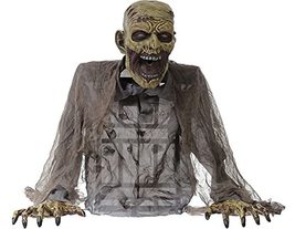 Life Size Realistic Animated Zombie Corpse Fog Machine Accessory Halloween Prop - £69.87 GBP