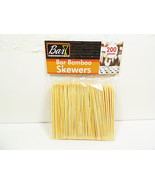 Bamboo Skewers 4" Toothpicks Fruit Veggies Cheese Appetizer Picks 200 Pieces 1Pk - $6.79