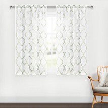 Rod Pocket Window Curtain Panels, Set Of 2, 52 X 45 Inches In Length, Dw... - £31.40 GBP