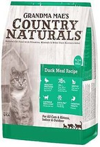 Grandma Mae&#39;s Country Naturals Dry Cat &amp; Kitten Food Duck 1ea/3 lb - £23.70 GBP