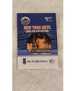 Vtg New York Mets Kris Benson Souvenir Pin 2005 New York Times New Sealed - $162.55 MXN