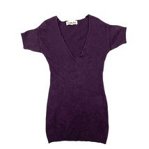 Diabless Plum Purple Soft Sweater Top Small Short Sleeve  - £24.21 GBP