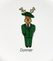 Rainbow Mountain Reindeer Plate Donner Well Dressed 8 1/4&quot; Salad Dessert... - £7.22 GBP