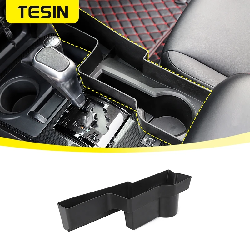 TESIN Stowing Tidying Car Gear Shift Storage Box Organizer Tray for 4Runner 2010 - £47.60 GBP