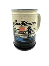 MICO San Francisco Coffee Stoneware Mug Golden Gate Bridge Sunset 1982 VTG - £7.29 GBP
