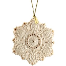 Lenox 125th Anniversary Snowflake Ornament 2014 Ivory Bas-Relief Christmas NEW - £42.77 GBP