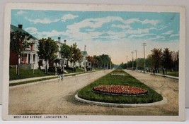 Lancaster Pennsylvania West End Avenue c1915 Postcard D14 - £7.95 GBP