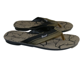 Paragon Flip Flop Sandals Shoes Thongs 6705 Black Green Men Size 11 - $29.91 CAD