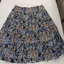 Style & Co. Women's Blue/Gray Cotton Pleated Pull On Casual Skirt Size 3X image 11