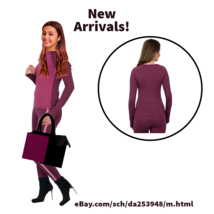 Women&#39;s Organic Cotton Long Sleeve Burgundy T-Shirt Size XL By Satva - $49.99