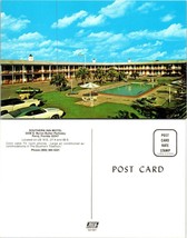 Florida Perry Southern Inn Motel Classic Cars Palm Trees Pool Vintage Postcard - £7.38 GBP