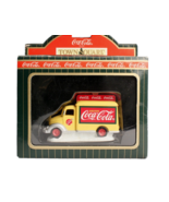Coca Cola Town Square Yellow Delivery Truck Figurine In Original - £8.81 GBP