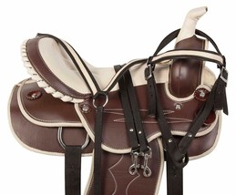 Beautiful Designer Synthetic Western Barrel Racing Horse Saddle Size (12... - £196.75 GBP+