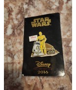 Disney Pin 2016 Star Wars C-3PO and R2-D2 Never Used - $24.00