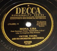 Victor Young Orchestra w/ Don Cherry 78 Mona Lisa / The 3rd Man Theme SH1B - £5.55 GBP