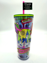 Disney Parks Magic Kingdom Park Icons Starbucks Tumbler Cup WITH 2 Myste... - $63.35