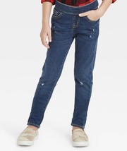 Girls Mid-Rise Pull On Jeggings Denim Dark Wash Stretch Size 18 Cat &amp; Jack New - £6.55 GBP