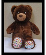 Build A Bear Workshop Brown Sitting Happy Birthday Teddy Bear Plush - $24.40 CAD