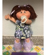 Vintage Cabbage Patch Kid Girl With Pacifier HM#6 Brown Hair &amp; Eyes P Fa... - £170.38 GBP